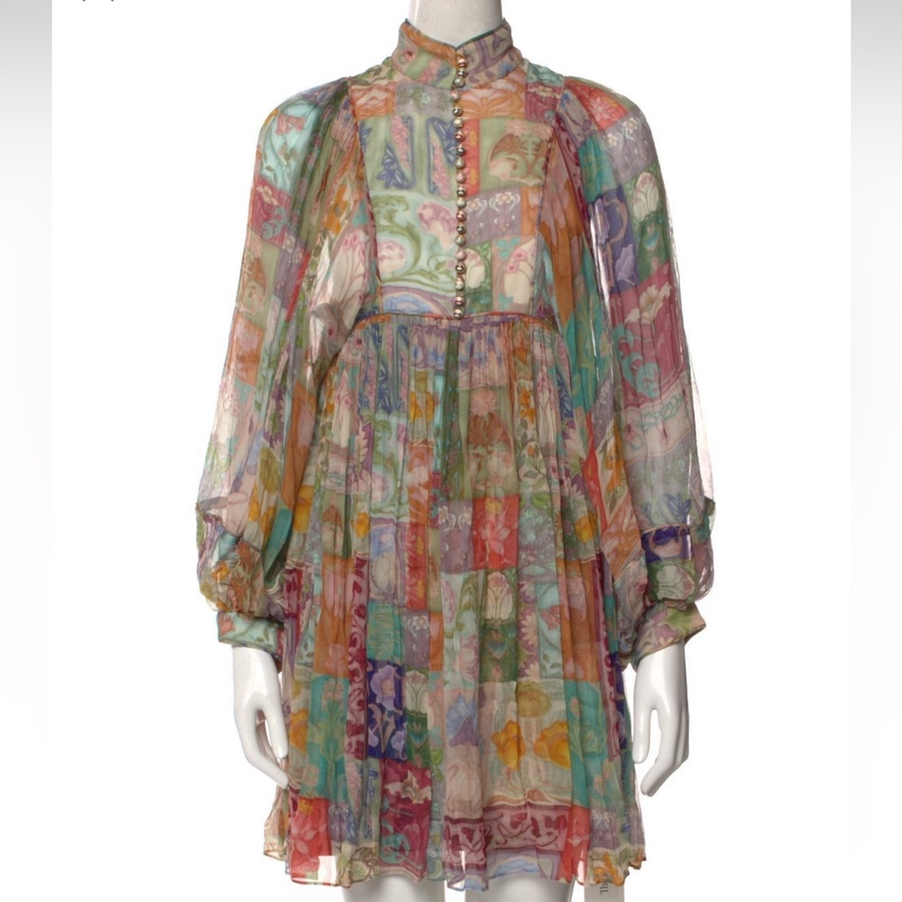 Zimmerman Floral Print Mini Dress Sz Sm